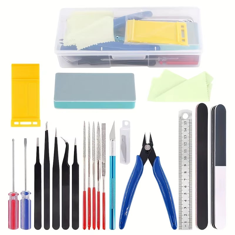Set Básico De Herramientas De Modelismo Con Estuche
