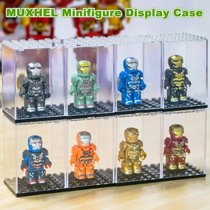 Urnas acrílicas apilables para minifiguras