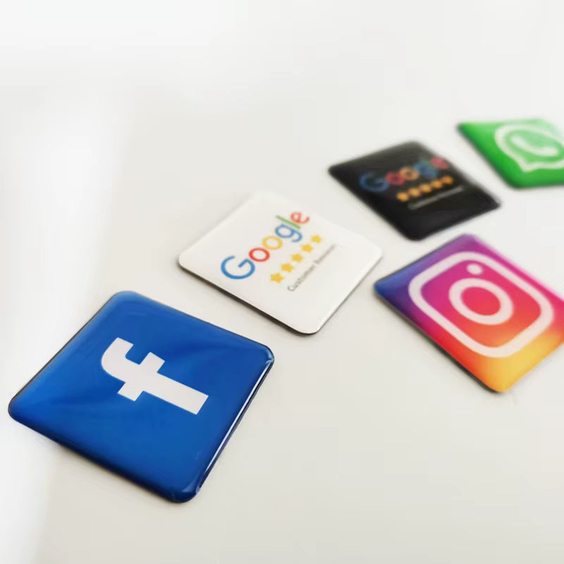 Placa NFC para reseñas de Google e Instagram 30 mm