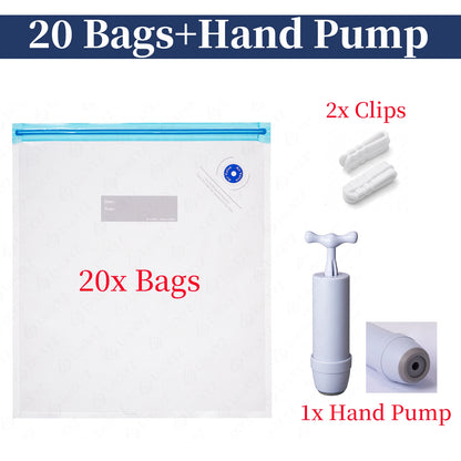 Kit De 5 Bolsas De Vacío Para Filamento Con Bomba Eléctrica