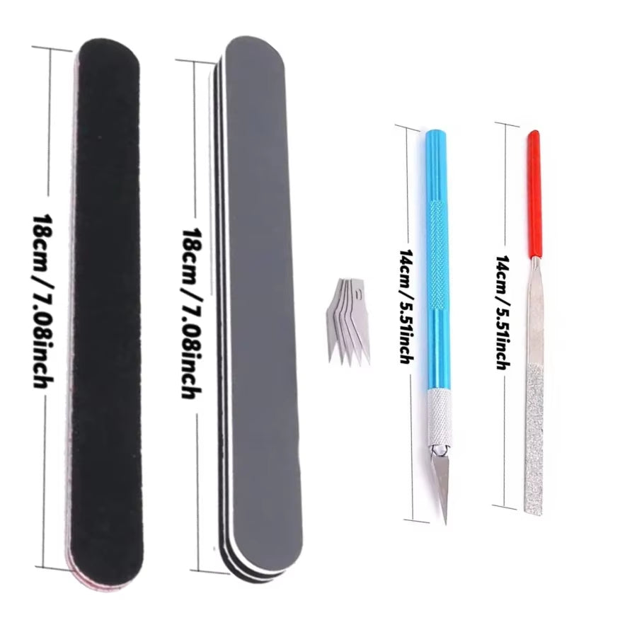 Set Básico De Herramientas De Modelismo Con Estuche