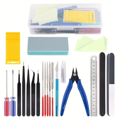 Set Básico De Herramientas De Modelismo Con Estuche