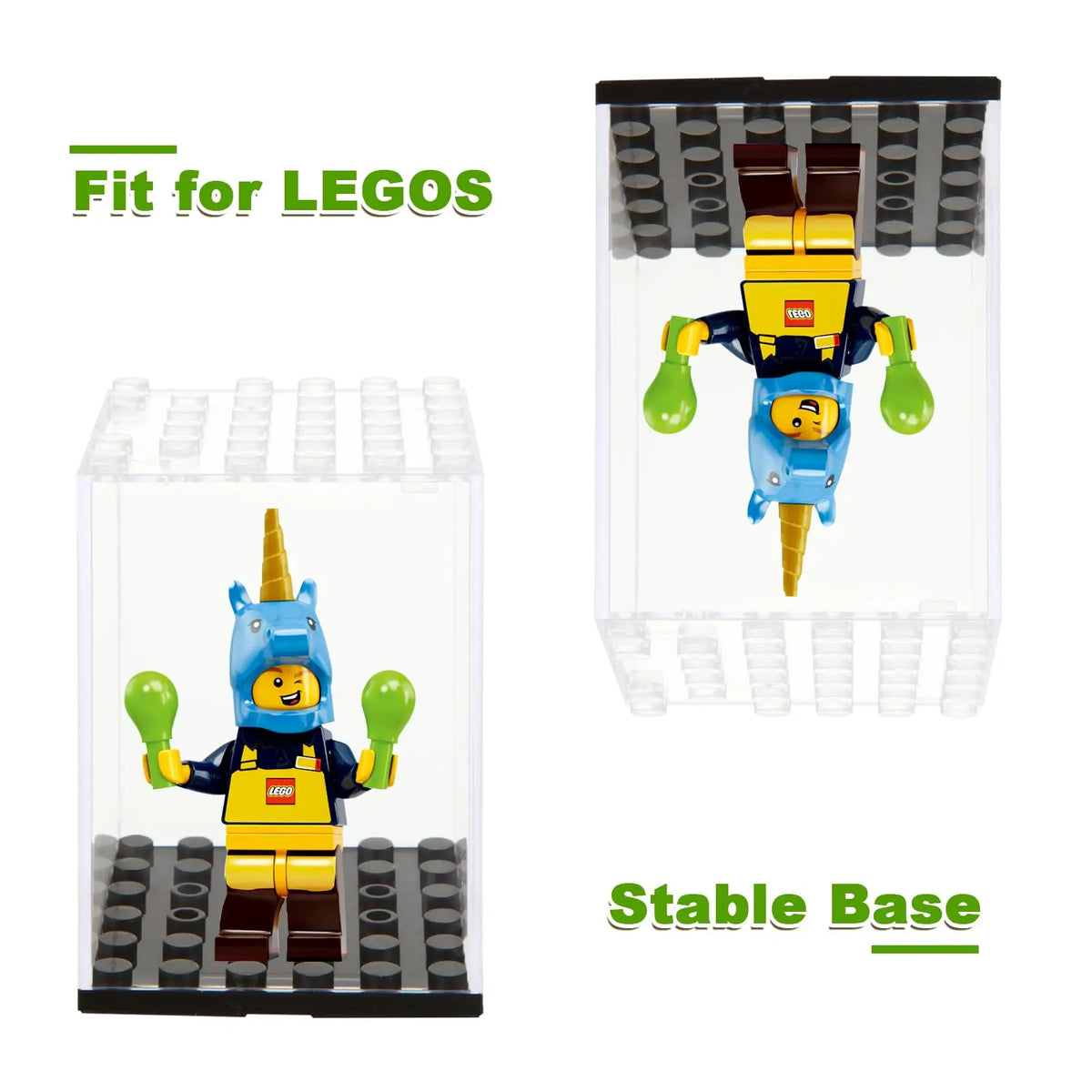 Urnas acrílicas apilables para minifiguras