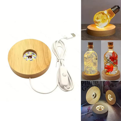 Base LED USB Para Lámparas De Acrílico Y Litofanías