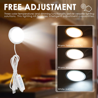 Pack 5 Kits De Luz LED Para Lámparas Impresas En 3D (Compatible Bambu Lab Lamp 001)