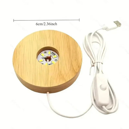 Base LED USB Para Lámparas De Acrílico Y Litofanías