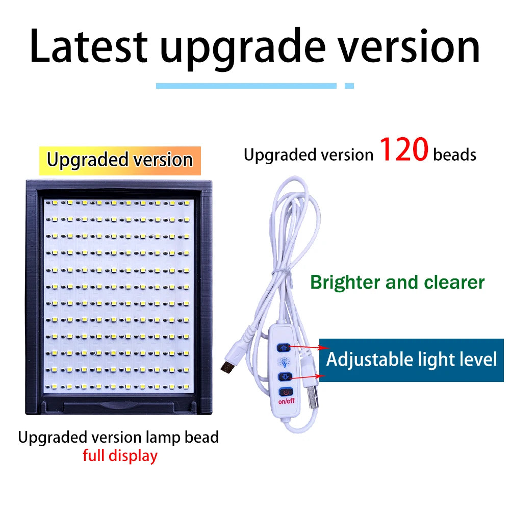 Panel LED a Color Para Litofanías CMYK Con Cable USB-C