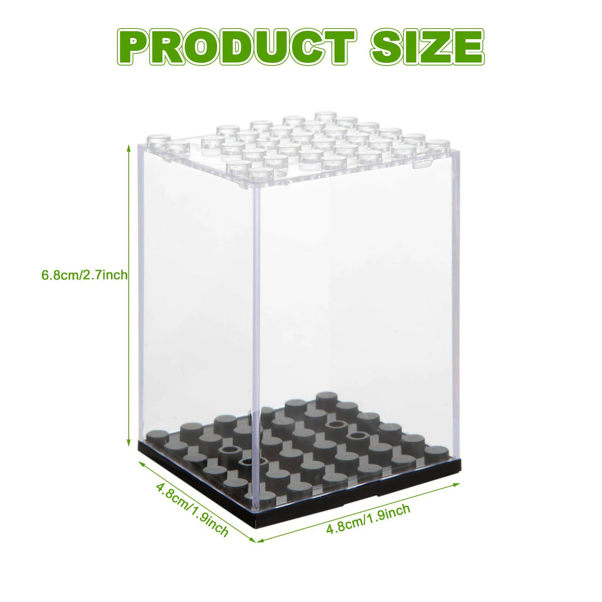 Urnas acrílicas apilables para minifiguras
