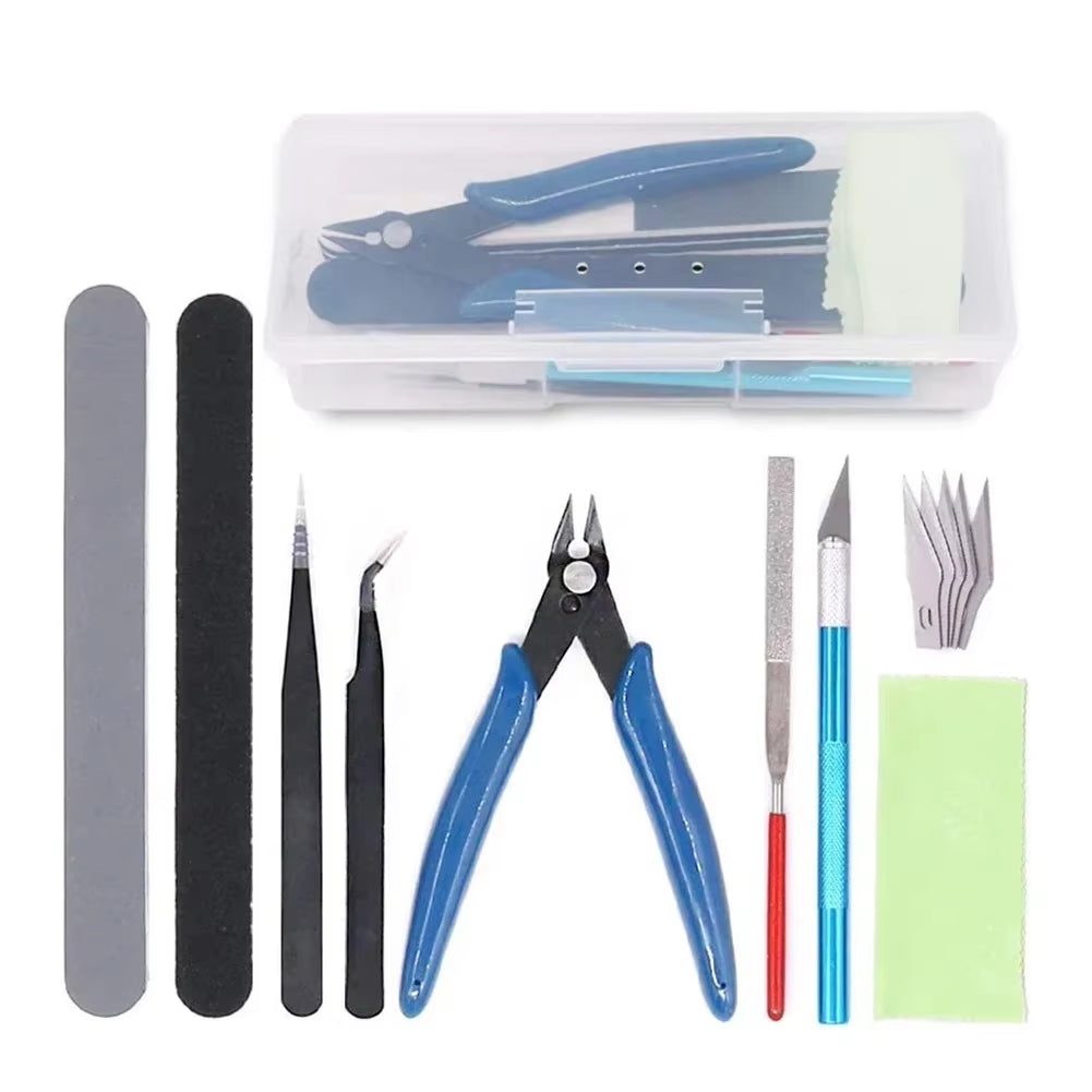 Set Básico De Herramientas De Modelismo Con Estuche