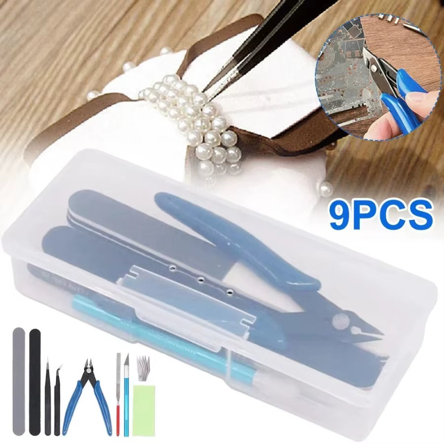 Set Básico De Herramientas De Modelismo Con Estuche