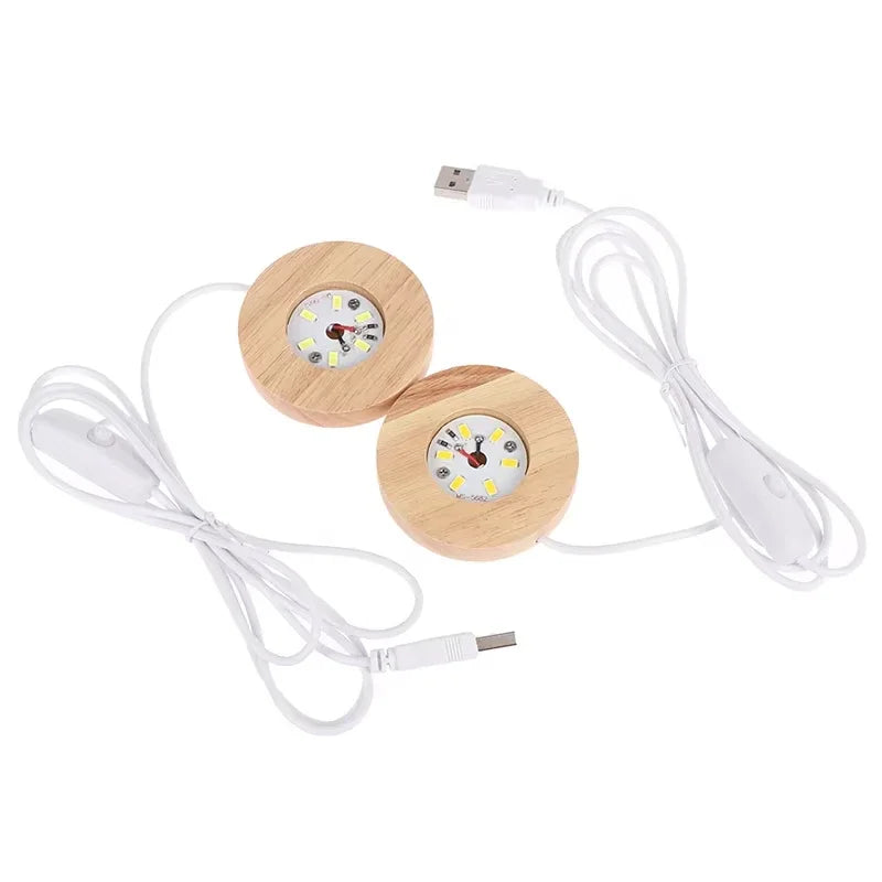 Base LED USB Para Lámparas De Acrílico Y Litofanías