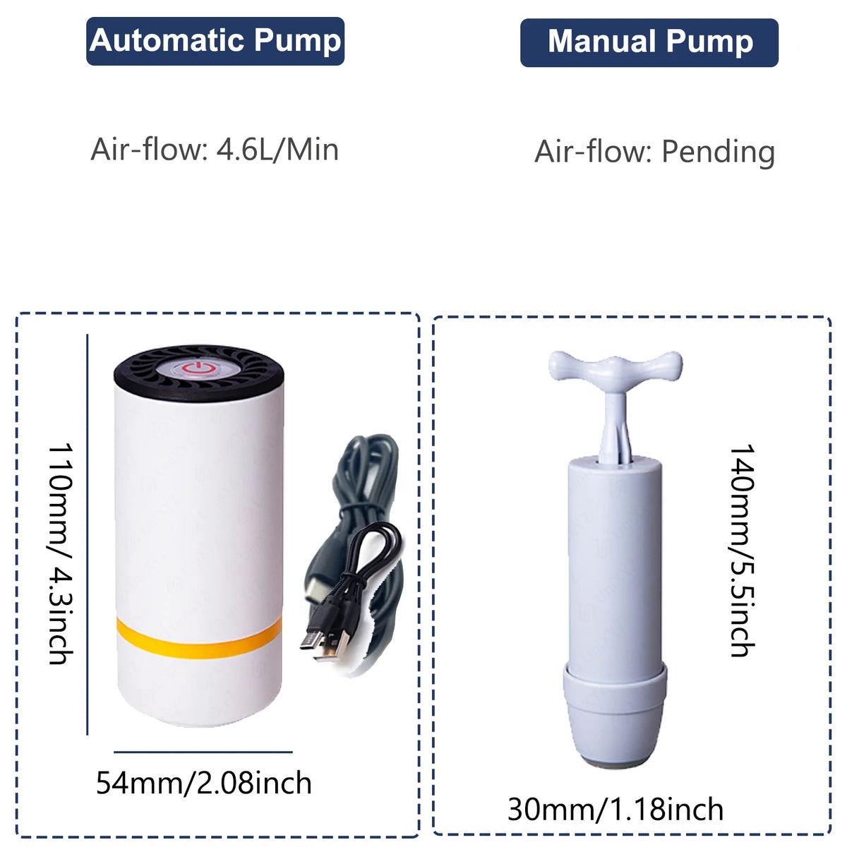 Kit De 5 Bolsas De Vacío Para Filamento Con Bomba Eléctrica