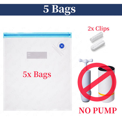 Kit De 5 Bolsas De Vacío Para Filamento Con Bomba Eléctrica